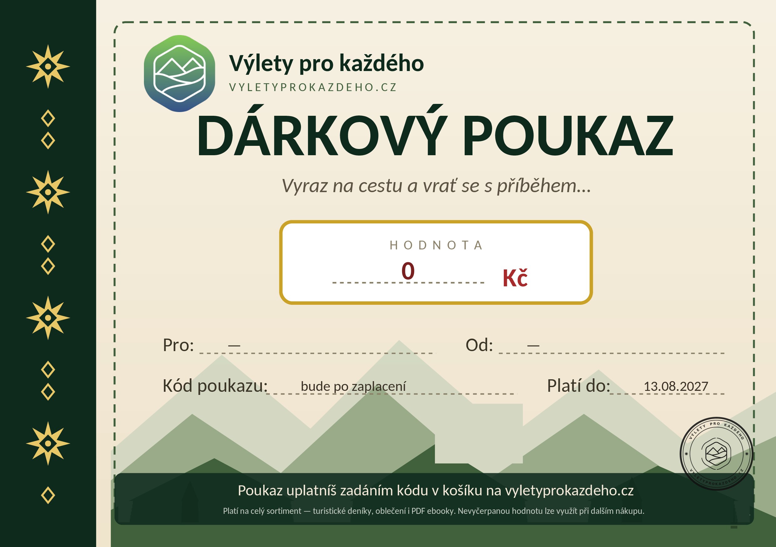 Náhled dárkového poukazu