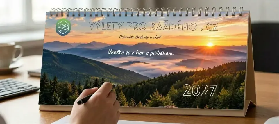 Stolní kalendář 2027 Výlety pro každého – titulní strana